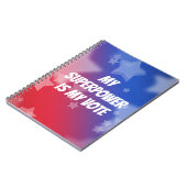 Mijn Superpower is mijn stem Notitieboek (Linkerzijde)