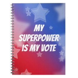 Mijn Superpower is mijn stem Notitieboek