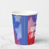 Mijn Superpower is mijn stem Papieren Bekers (Rechts)