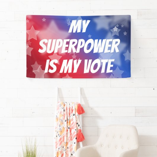 Mijn Superpower is mijn stem Spandoek (Insitu)