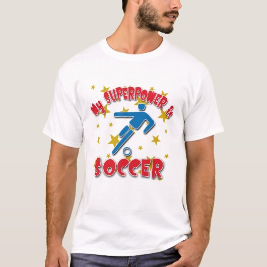 Mijn Superpower is Voetbal T-shirt (Voorkant)