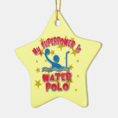 Mijn Superpower is waterpoloe Keramisch Ornament (Links)
