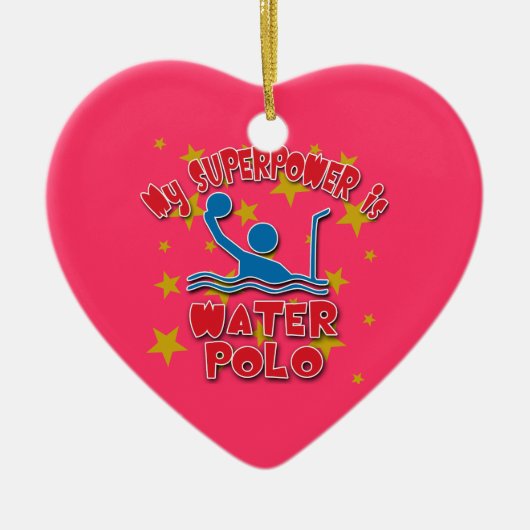 Mijn Superpower is waterpoloe Keramisch Ornament (Voorkant)
