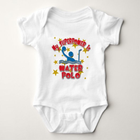 Mijn Superpower is waterpoloe Romper (Voorkant)
