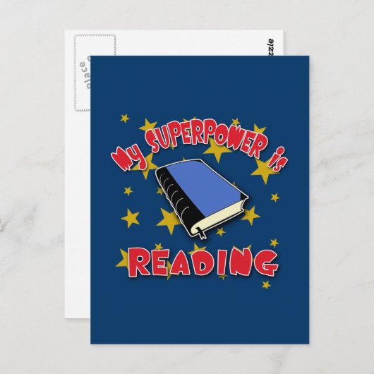 Mijn Superpower leest Briefkaart (Voorkant / Achterkant)
