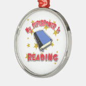 Mijn Superpower leest Metalen Ornament (Links)