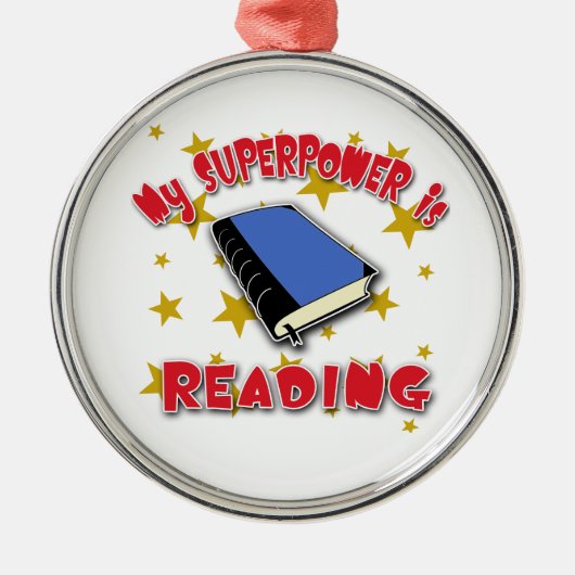 Mijn Superpower leest Metalen Ornament (Voorkant)