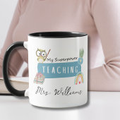 Mijn Superpower & regenboog, rode appel, bloem Mok