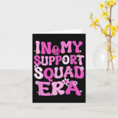 Mijn Support Squad Era Groovy Borstkanker Awarenes Kaart (Gele Bloem)