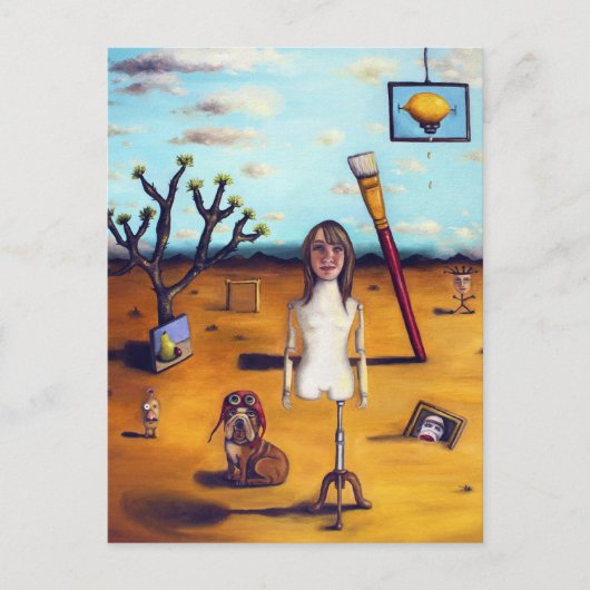 Mijn surrealistische leven briefkaart (Voorkant)