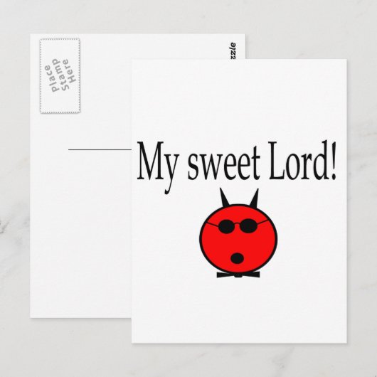 Mijn Sweet Lord-uitrusting Briefkaart (Voorkant / Achterkant)