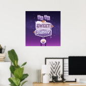 Mijn Sweet Sixteen Square Poster (Thuiskantoor)