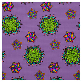 Mijn symmetrische Doodle Patroon #1 Stof