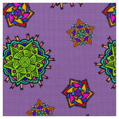 Mijn symmetrische Doodle Patroon #1 Stof (Close Up)