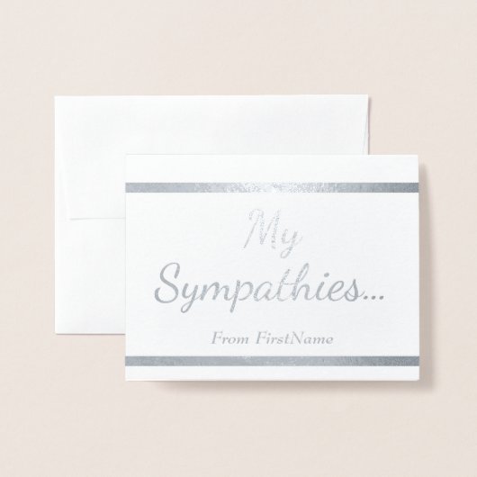 "Mijn sympathieën..." Kaart (Voorkant met envelop)