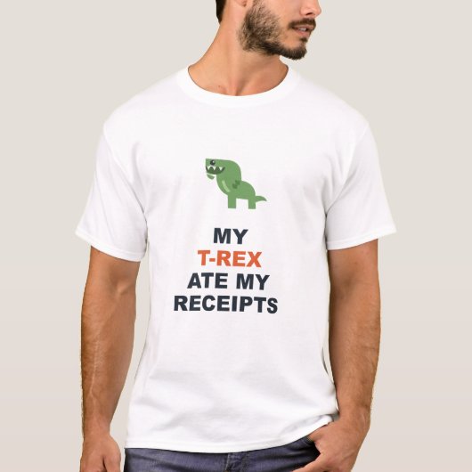 Mijn T-Rex At M'n Bonnetjes T-shirt (Voorkant)