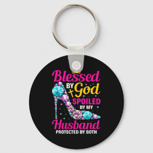 Mijn T-shirt Christelijke Vrouw Jezus Gezegende Go Sleutelhanger