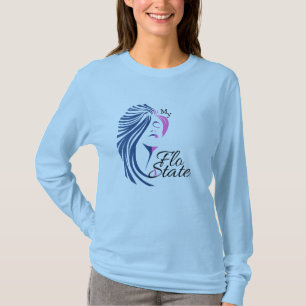 Mijn T-shirt met lange hoes voor vrouwen in de Flo