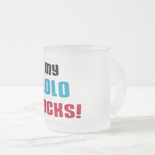 Mijn T-shirts en Giften van Rotsen Lolo Matglas Koffiemok (Voorkant rechts)