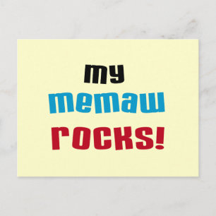 Mijn T-shirts en Giften van Rotsen Memaw Briefkaart