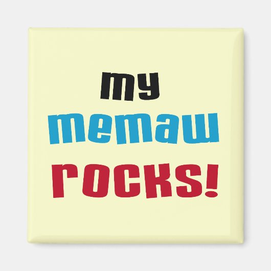 Mijn T-shirts en Giften van Rotsen Memaw Magneet (Voorkant)