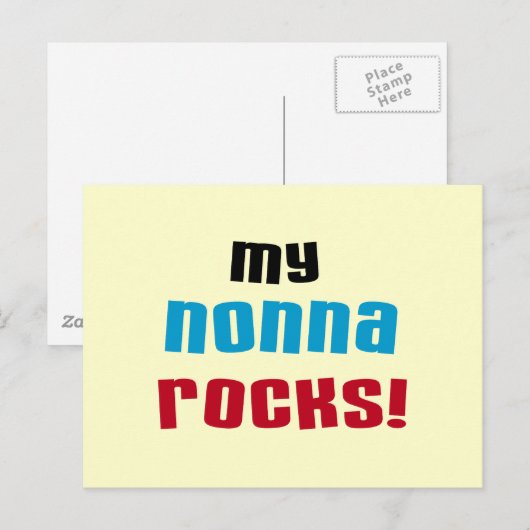 Mijn T-shirts en Giften van Rotsen Nonna Briefkaart (Voorkant / Achterkant)