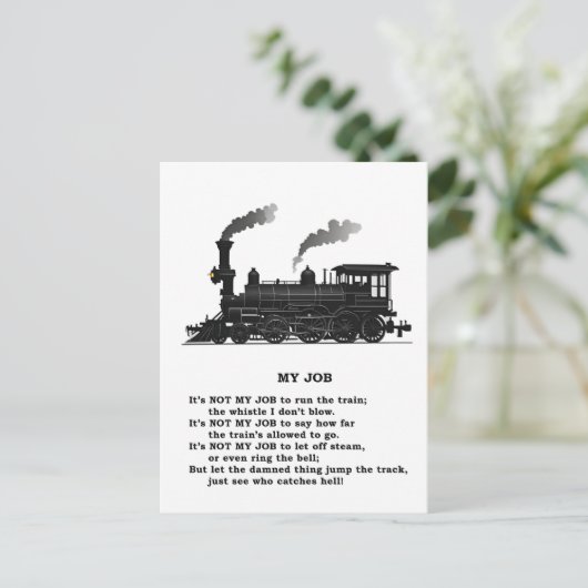 Mijn taak briefkaart (Staand voorkant)