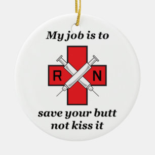 Mijn taak keramisch ornament