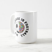 Mijn taal is voetbal koffiemok (Voorkant links)