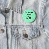 Mijn taarten zijn onecht. ronde button 5,7 cm (In situ)