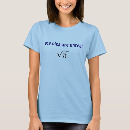 Mijn taarten zijn onecht t-shirt (Voorkant)