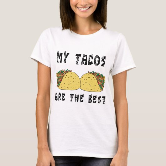 Mijn taco's zijn de beste t-shirt (Voorkant)