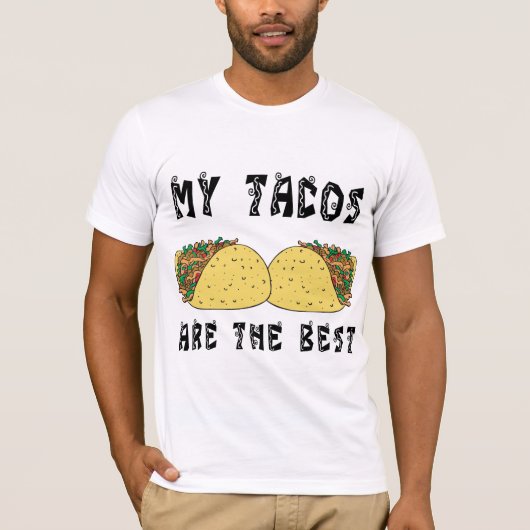 Mijn taco's zijn de beste t-shirt (Voorkant)