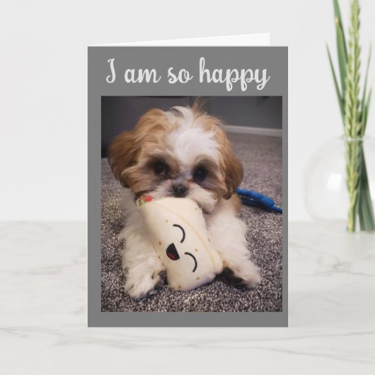 MIJN TAIL / JE WENSEN **EENVOUDIGER GEMAKKELIJKER* FEESTDAGEN KAART (Voorkant)