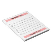 Mijn takenlijst scheurblok notitieblok (Schuin)