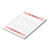 Mijn takenlijst scheurblok notitieblok (Linkerzijde)