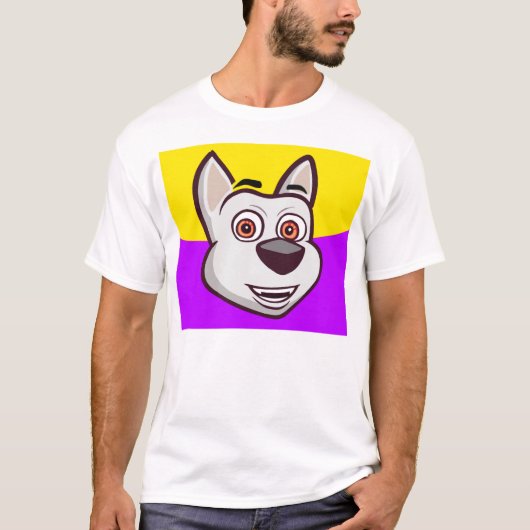 Mijn Talking Dog Charlie T-shirt voor man paars (Voorkant)