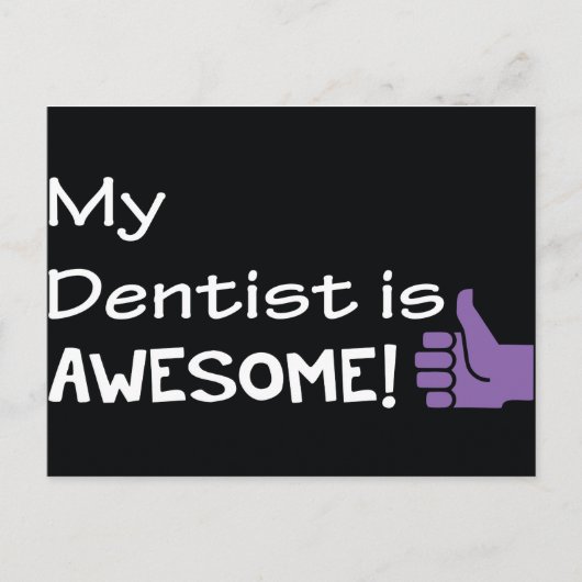 Mijn tandarts is Geweldige Briefkaart (Voorkant)