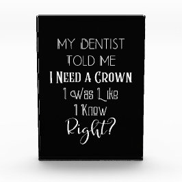 Mijn tandarts vertelde me dat ik een kroongeborene fotoblokken