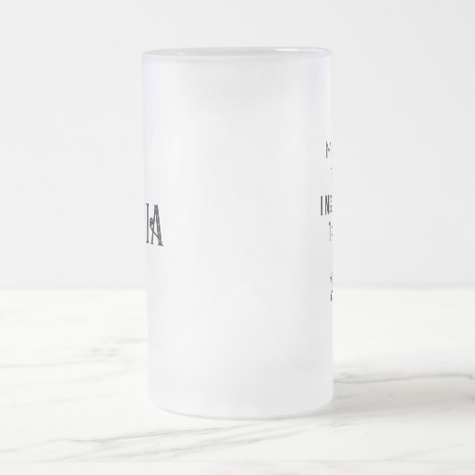 Mijn tandarts vertelde me dat ik een kroongeborene matglas bierpul (Center)