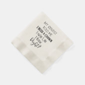 Mijn tandarts vertelde me dat ik een kroongeborene servet (Hoek)