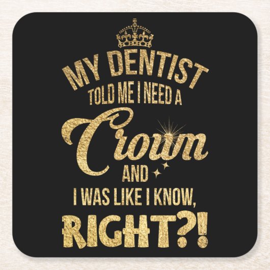 Mijn tandarts vertelde me kartonnen onderzetters (Voorkant)