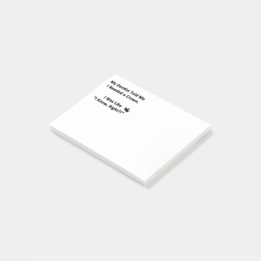Mijn tandarts vertelde me post-it® notes (Schuin)