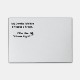 Mijn tandarts vertelde me post-it® notes