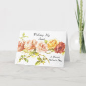 Mijn tante een gezegend Moederdag toewensen Kaart (Voorkant)