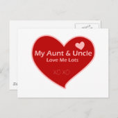 Mijn tante en oom houden van me briefkaart (Voorkant / Achterkant)