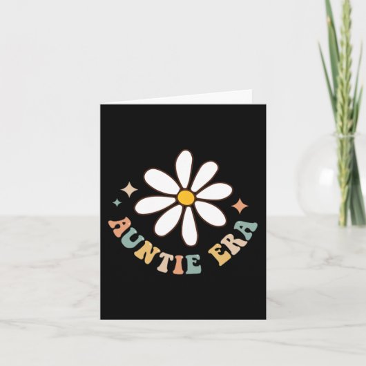 Mijn tante Era Lover Groovy Retro Tante Moederdag Kaart (Voorkant)