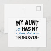 Mijn tante heeft mijn neef in de Oven Briefkaart (Voorkant / Achterkant)