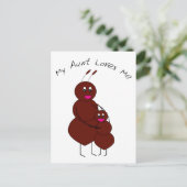 Mijn tante houdt van Briefkaart (Staand voorkant)