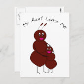 Mijn tante houdt van Briefkaart (Voorkant / Achterkant)